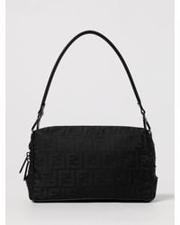 Fendi - Lui Medium Tasche Aus Nylon Mit Jacquard-Ff-Monogramm - Lyst