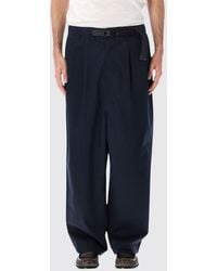 Comme des Garçons - Comme Des Gar&Ccedil	Ons Wide Leg Cotton Trousers With Pleats And Drawstring - Lyst