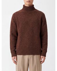 Howlin' - Pure Wool Colour-Block Turtleneck Jumper - Lyst