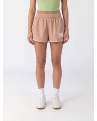 Alysi - Casual Cotton Shorts With An Elasticated Waist And Straight Hem - Lyst
