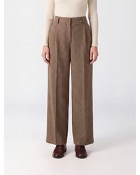 Brunello Cucinelli - High-Waisted Wide-Leg Trousers - Lyst
