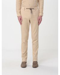 Mason's - Linen And Cotton Blend Drawstring Trousers - Lyst