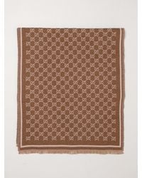 Gucci - Reversible Gg Jacquard Wool Fringed Scarf - Lyst