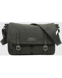 A.P.C. - Messenger-Tasche Archive Aus Nylon Mit Klappe Und Schnallenverschluss - Lyst
