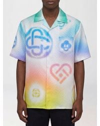 CASABLANCA - The Essential Experience Printed Silk Shirt - Lyst