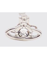 Vivienne Westwood - Orb Ohrring Aus Messing Mit Eingefassten Strasssteinen - Lyst