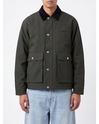Carhartt - Quentin Nylon Shirt Jacket With Velvet Collar - Lyst