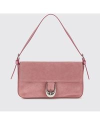 STAUD - Harlow Suede Leather Shoulder Bag With Adjustable Handle - Lyst