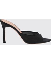AMINA MUADDI - Alexa Suede And Nylon Mules - Lyst