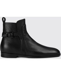 Doucal's - Deerskin Ankle Boots With Side Zip And Round Toe - Lyst