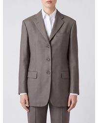 Tagliatore - Single-Breasted Virgin Wool Blazer With Peak Lapels - Lyst