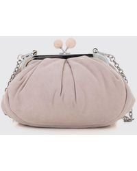 Weekend by Maxmara - Valois Pasticcino Mini Suede Clutch - Lyst