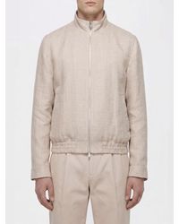 Brunello Cucinelli - Silk And Linen Blend Bomber Jacket - Lyst