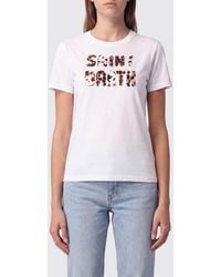 MC2 Saint Barth - Crewneck Cotton T-Shirt With Graphic Print And Logo - Lyst