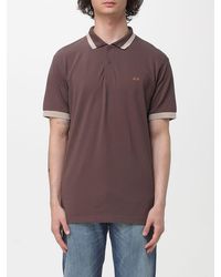 Sun 68 - Cotton Logo Polo Shirt - Lyst