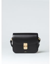 A.P.C. - Grace Bag In Leather With Shoulder Strap - Lyst