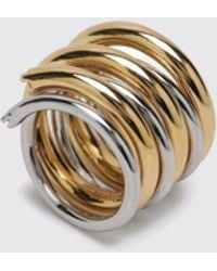 Panconesi - Orbit Ring Aus Verchromtem Messing - Lyst