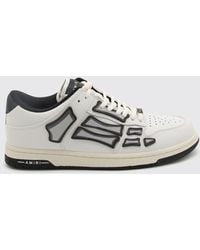 Amiri - Skel Mesh And Leather Chunky Low-Top Sneakers - Lyst