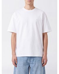 Carhartt - Relaxed Fit Short-Sleeved Cotton T-Shirt With Tone-On-Tone Logo - Lyst
