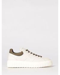 Hogan - H-Stripes Leather Sneakers - Lyst
