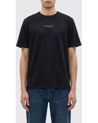 Maison Kitsuné - Maison Kitsun&Eacute Cotton T-Shirt With Mini Logo - Lyst