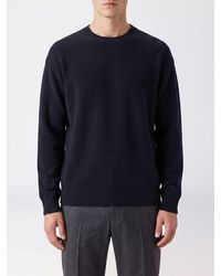 Laneus - Cashmere And Silk Crewneck Jumper With Dropped Shoulders - Lyst