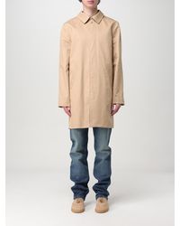 A.P.C. - Single Breasted Cotton Trench Coat - Lyst