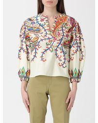 Etro - Blusa De Algodón Con Estampado Paisley - Lyst