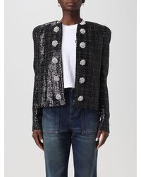 Balmain - Giacca in tweed con paillettes - Lyst