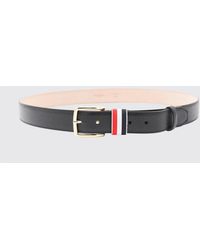 Thom Browne - Rwb Grained Leather Belt - Lyst