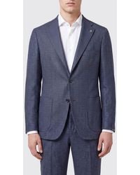 Tagliatore - Single-Breasted Check Blazer - Lyst