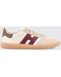 Hogan - Cool Leather And Suede Sneakers With H Logo And Serrated Sole - Lyst