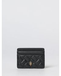 Kurt Geiger - Gesteppter Kartenhalter Aus Leder Mit Strass-Logo - Lyst
