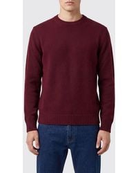 Ballantyne - Crew-Neck Merino Wool Jumper With Ribbed Trims - Lyst
