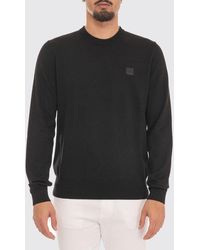 BOSS - Cotton And Cashmere Crew Neck Sweater - Lyst