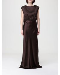 Semicouture - Long Silk Dress - Lyst