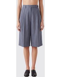 Brunello Cucinelli - Linen Blend Tailored Shorts - Lyst