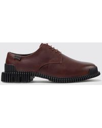 Camper - Pix Smooth Leather Derby Shoes With Xl Extralight Sole And Low Heel - Lyst