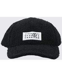 MM6 by Maison Margiela - Shearling Baseball Cap With Numeric Logo - Lyst