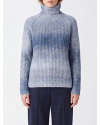 Kangra - Slim Fit Alpaca And Nylon Turtleneck Jumper With Abstract Pattern - Lyst