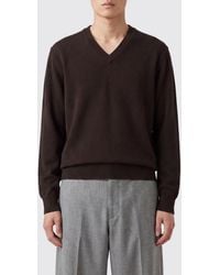 Dries Van Noten - V-Neck 100% Cashmere Jumper With Ribbed Trims - Lyst