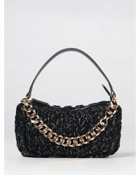 Twinset - Liliane Crochet Shoulder Bag With Chain Mail Appliqués - Lyst