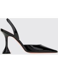 AMINA MUADDI - Holli Suede Slingback Pumps With A Spool Heel - Lyst