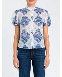 Twinset - Ramie Shirt With Floral Print - Lyst