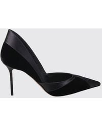 Aquazzura - Shadow Velvet And Satin Pumps With A High Stiletto Heel - Lyst