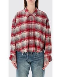 R13 - Cotton Check Print Shirt - Lyst