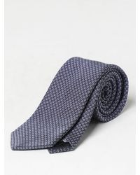 Emporio Armani - Cravatta in seta con motivo geometrico - Lyst