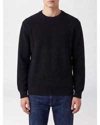 Golden Goose - Crewneck Cotton-Blend Jumper With Ribbed Trims And Logo - Lyst