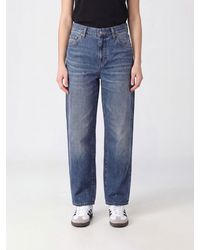 Carhartt - Vaqueros Rectos De Talle Alto Arin En Denim De Algodón - Lyst