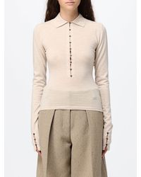 Jacquemus - Slim Fit Long-Sleeved Merino Wool Knit Polo - Lyst